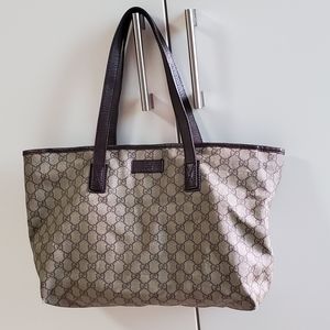 Gucci GG Supreme Monogram Tote Shoulder Bag